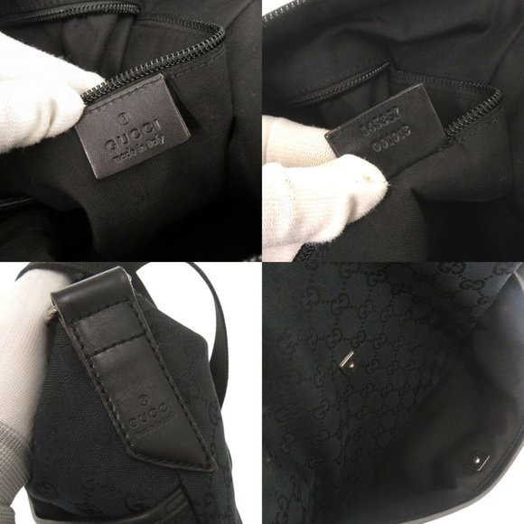 GUCCI Black Leather Shoulder Bag - Picture 9 of 11